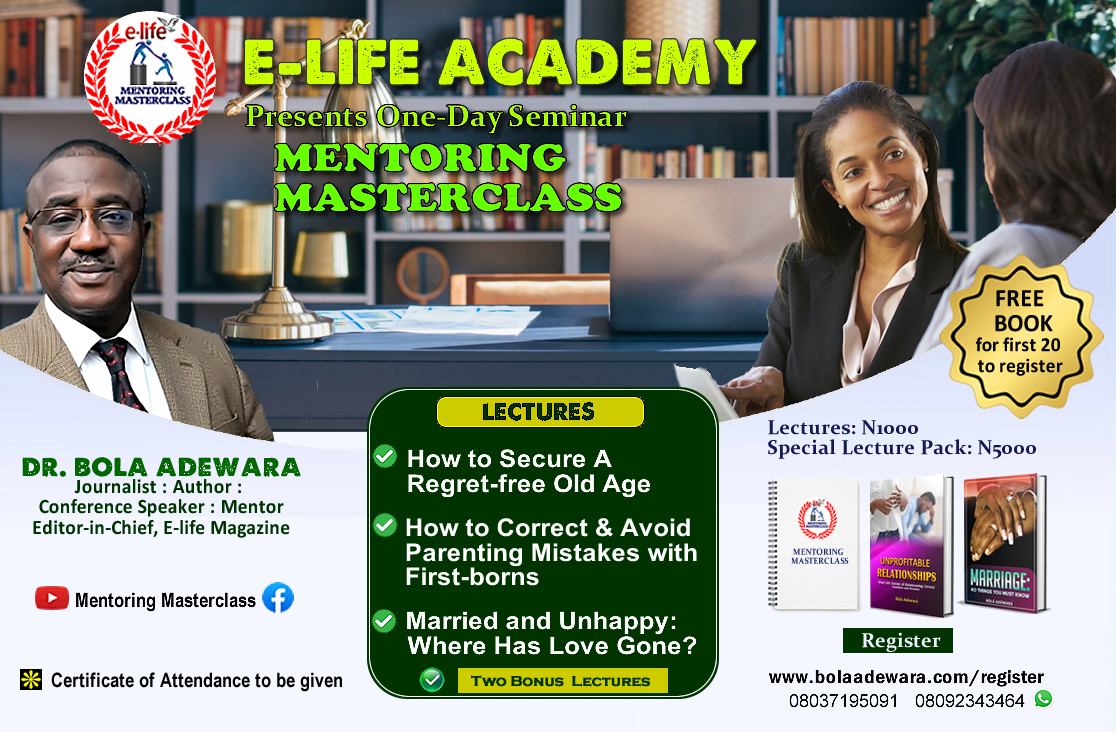 E-LIFE ACADEMY HOLDS SEMINAR ON REGRET-FREE OLD AGE